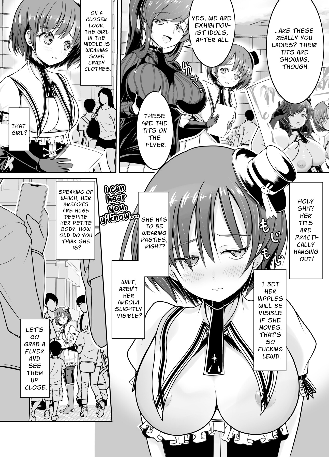 Hentai Manga Comic-Rookie Exhibitionist Idols: Fully Exposed Self-Introduction Livestream-Read-30